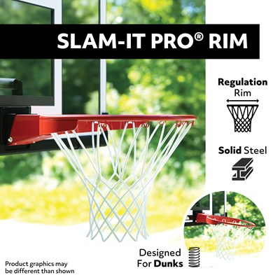 Lifetime Basketball Backboard and Rim Combo (48-Inch Polycarbonate) - 73729