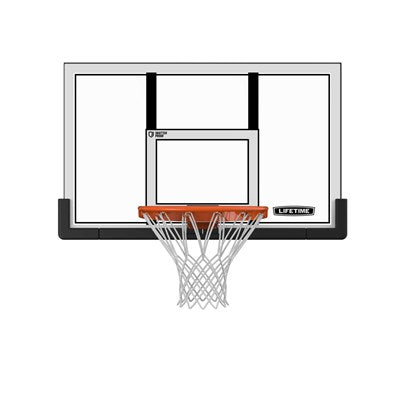 Lifetime Basketball Backboard and Rim Combo (48-Inch Polycarbonate) - 73729