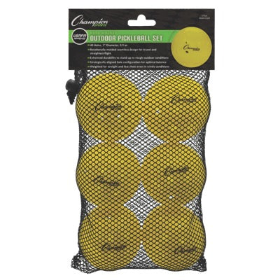 ROTO MOULDED OUTDOOR PICKLEBALL SET(6) - PB6RMOSET