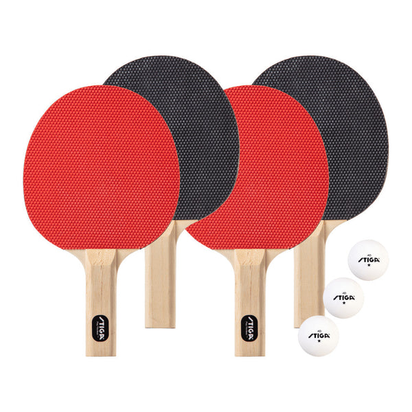 STIGA Classic 4 Player Table Tennis Racket Set - T1335