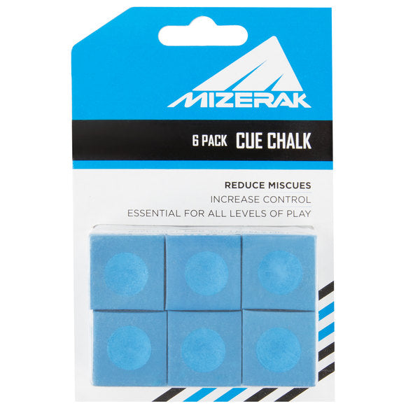 Mizerak P1810 Billiard / Pool Cue Chalk - 6/Pack - P1810