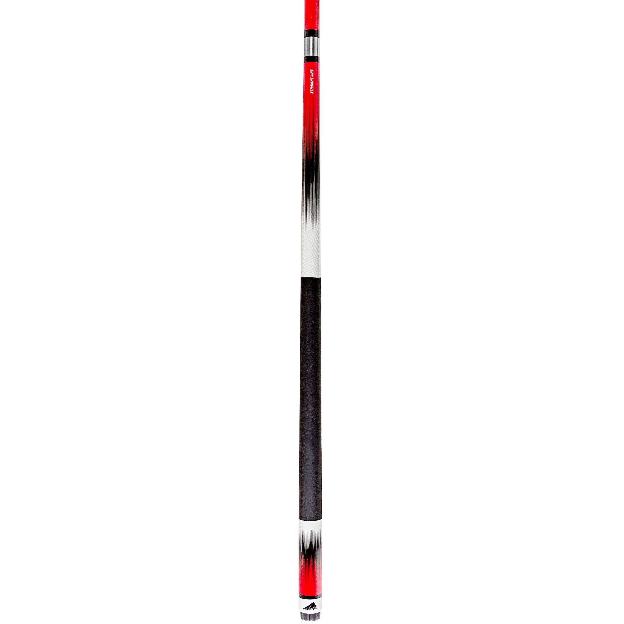 Mizerak P1881R 58" Two-Piece Neon Red Fade Deluxe Carbon Composite Billiard / Pool Cue with MicroTac Grip - P1881R