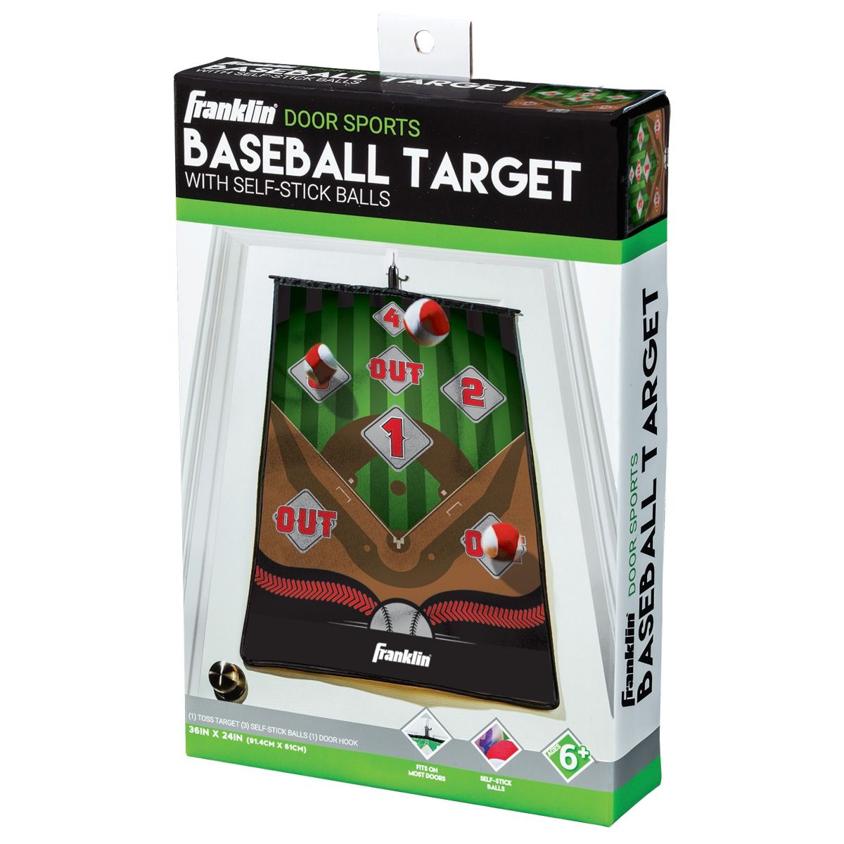 Franklin Sports 6881 Basebll Target Indoor Pitch Game - 6881