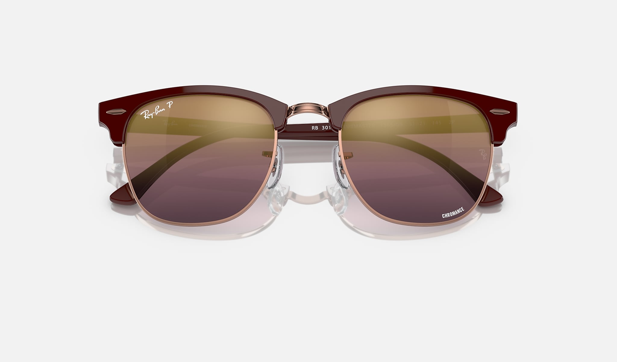 Rose gold ray ban clubmaster deals