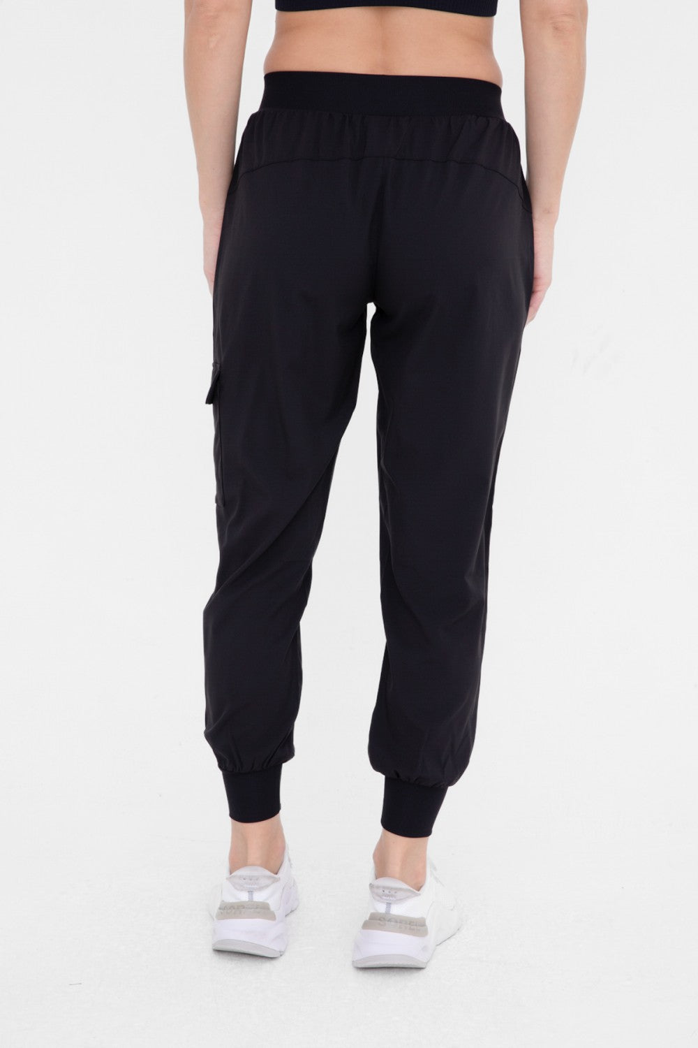 High-Waisted Capri Active Joggers with Pockets - AP-B0115