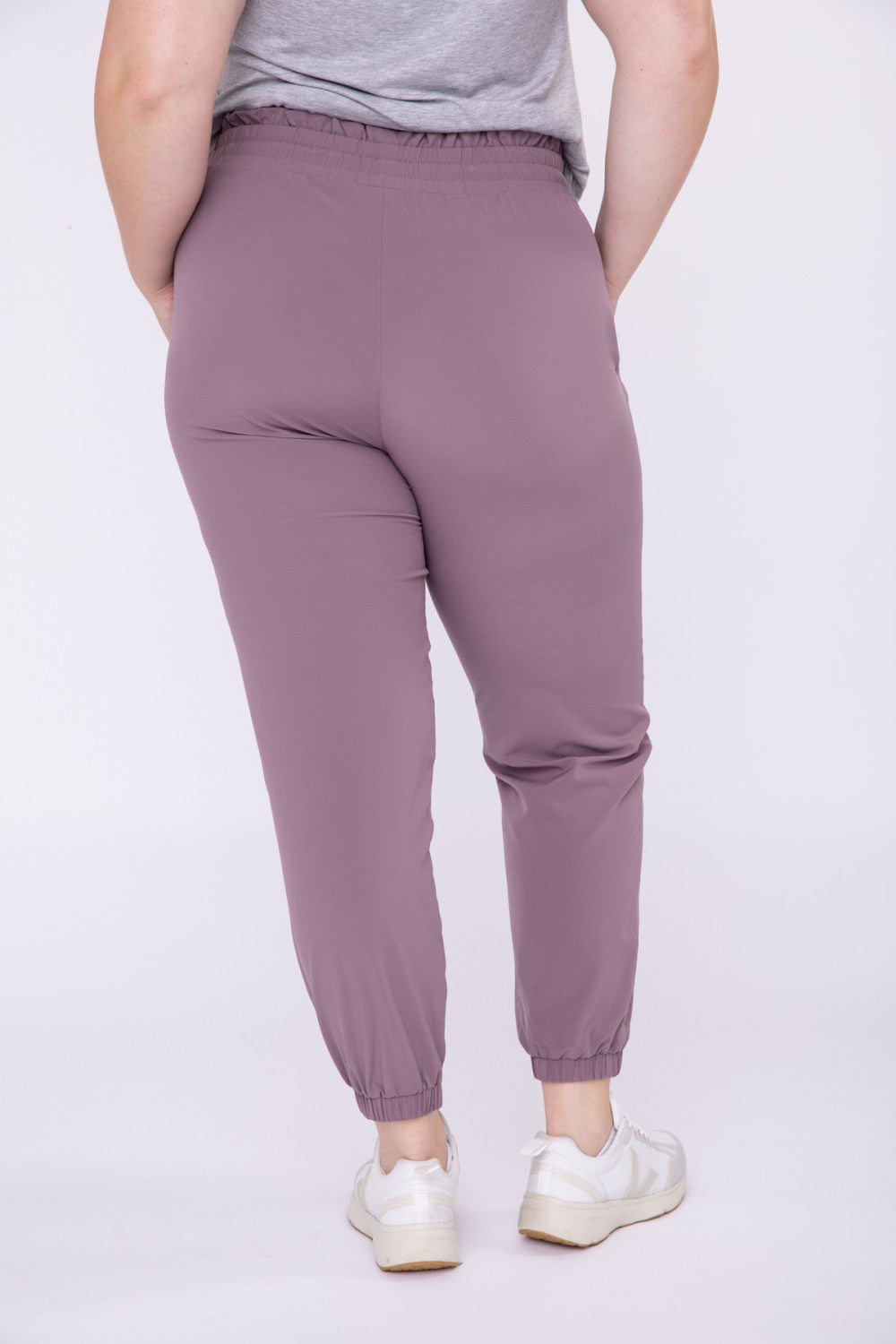 CURVY Cuffed Essential Highwaist Joggers - AP7035-P