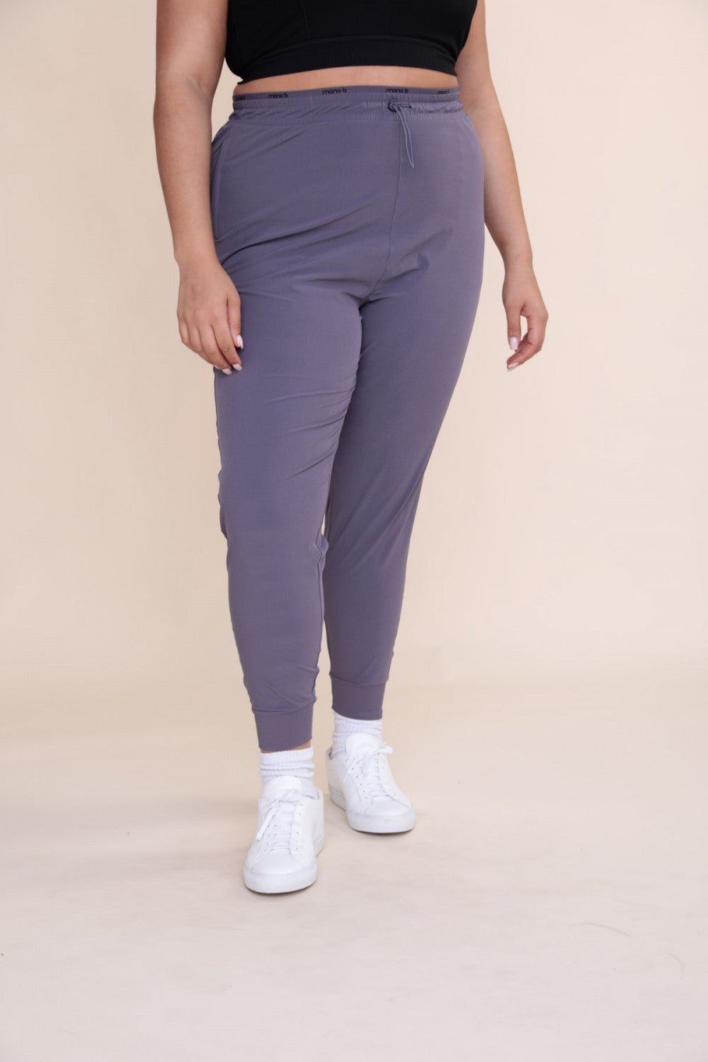 Womens Branded Waistband Toggle Joggers - AP-A1066P