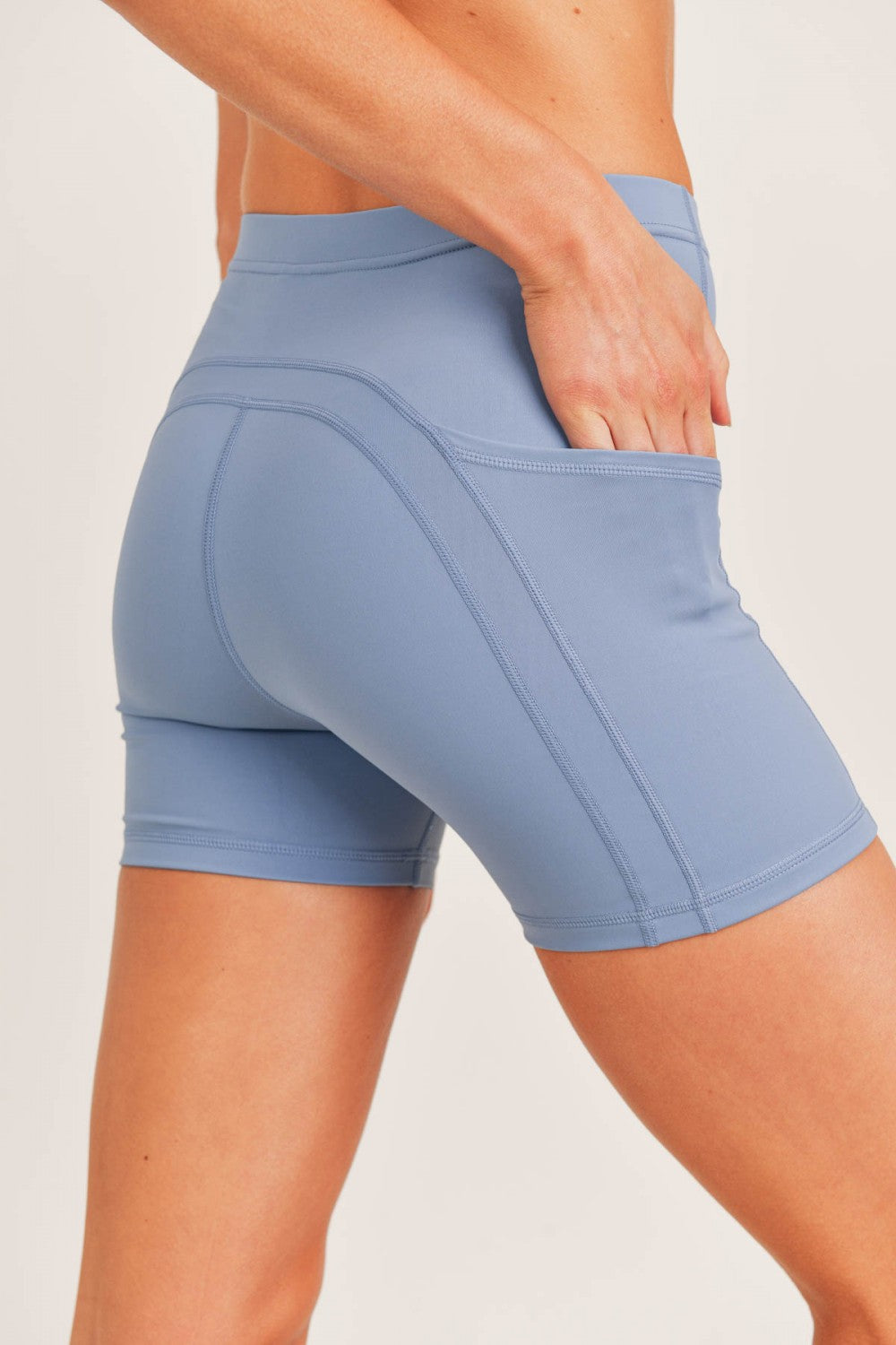 HERMOSA NO FRONT SEAM SWOOP SHORTS - APH8109