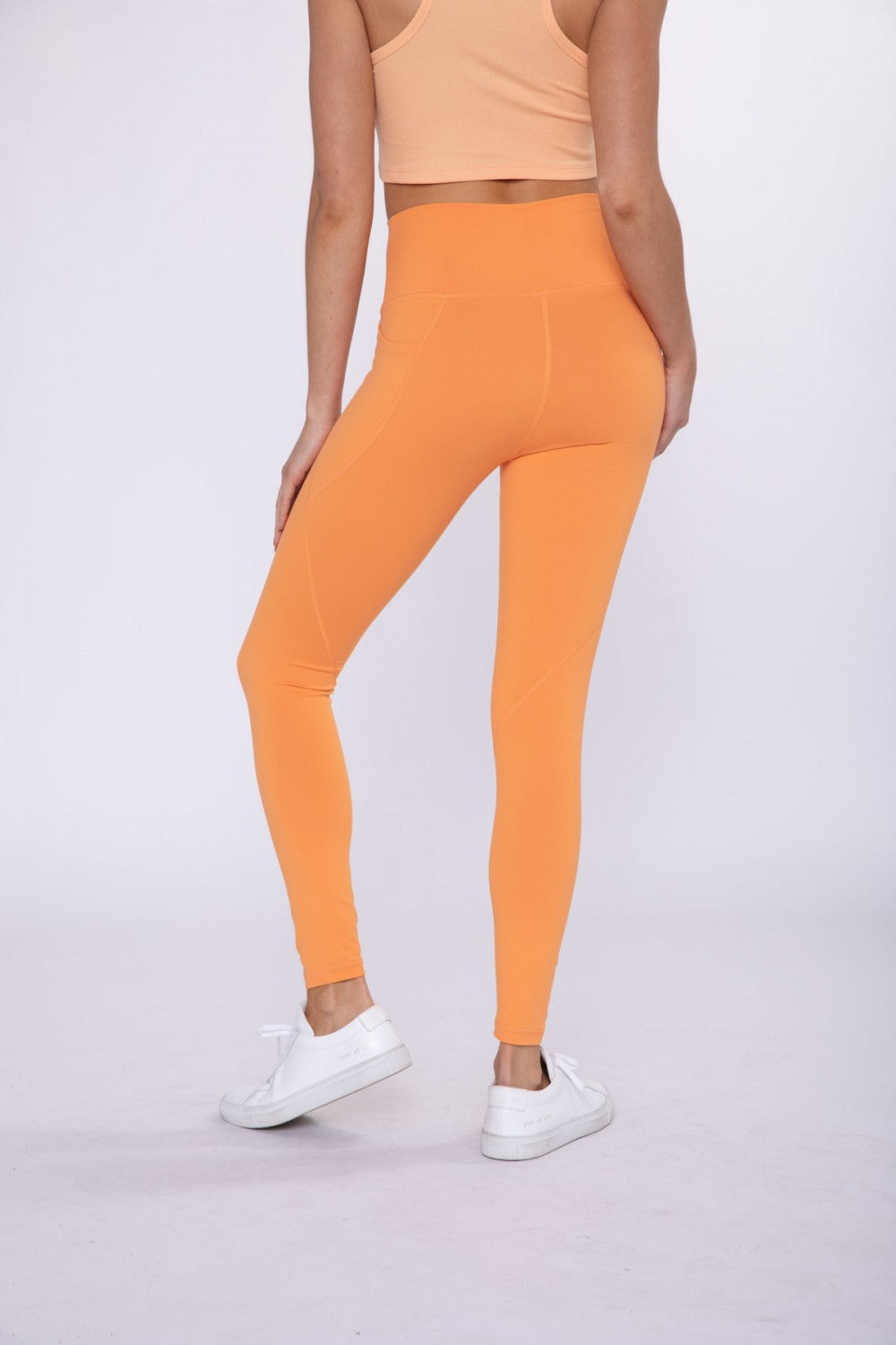 TAPERED BAND ESSENTIAL SOLID HIGH-WAIST LEGGING - BP600