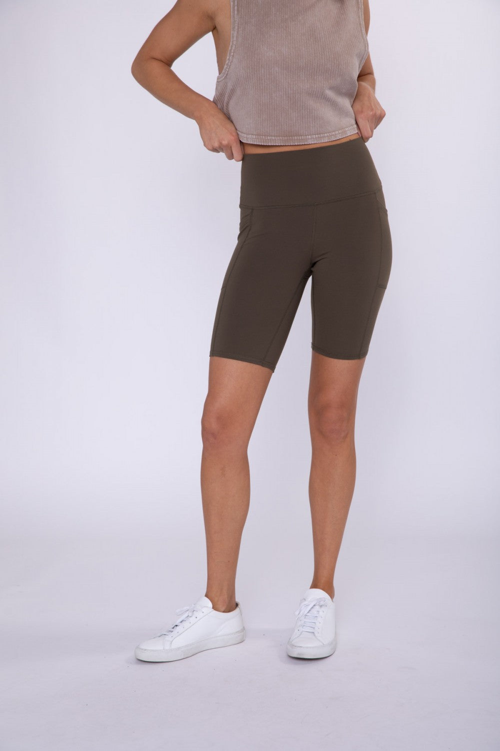 Tapered Band Essential Bermuda Highwaist Leggings - BP602