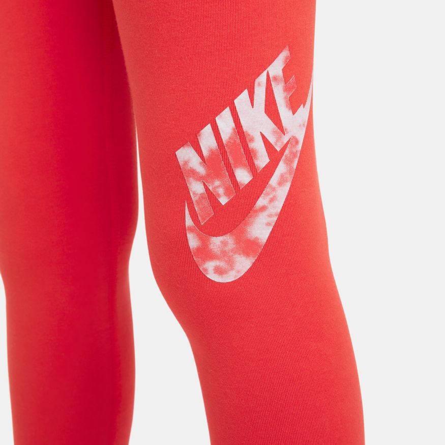 GIRLS HIGH-RISE CLOUD WASH LOGO LEGGINGS - DQ8880