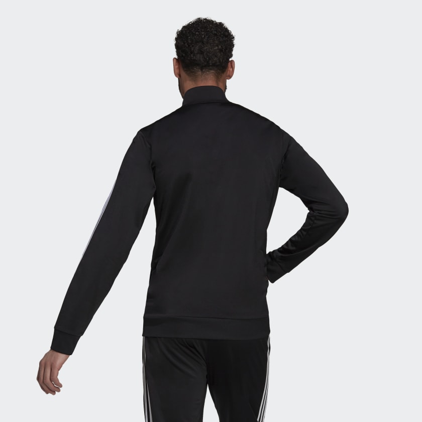 adidas - Men's Essentials Warmup 3 Stripes Track Jacket (H46101