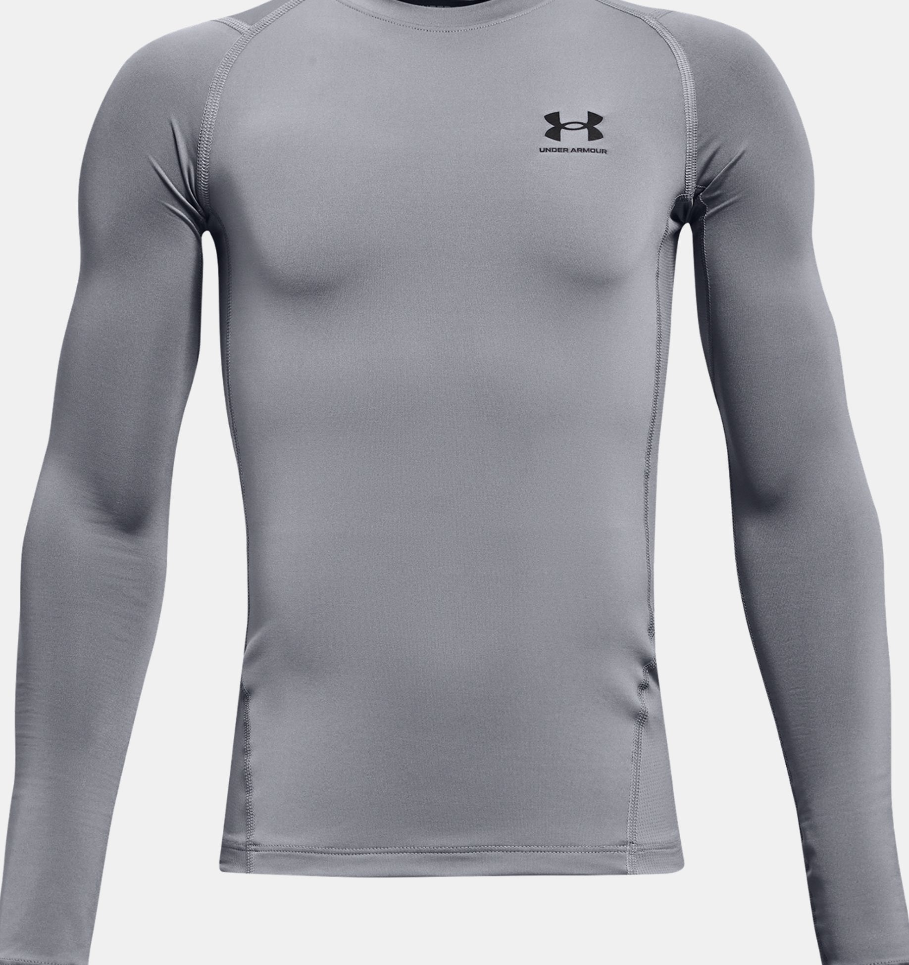 Under Armour Heat Gear compression long sleeve top in grey