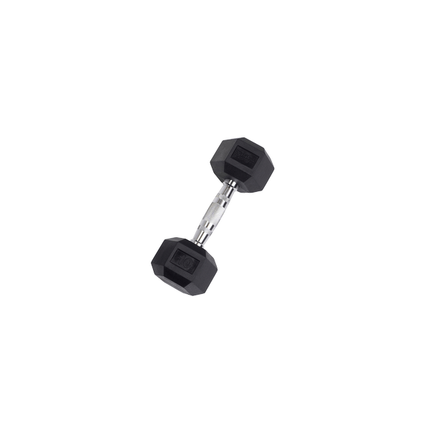 10LB RUBBER HEX DUMBELL - SDR10