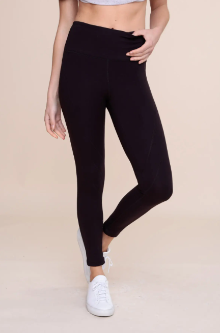 Venice High-Waist Leggings with Seam Details - APH-A0883