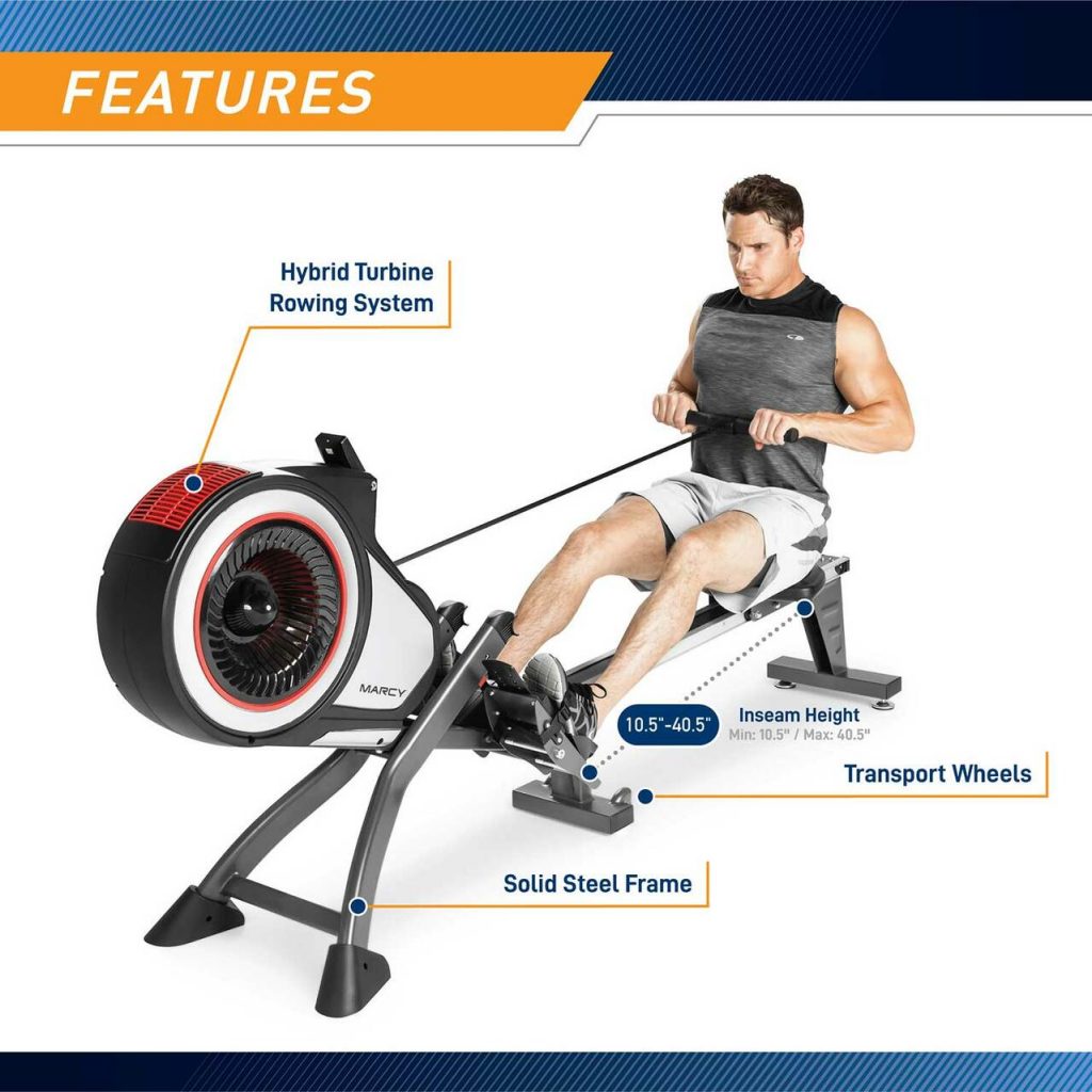 Marcy Turbine NS-6050RE Magnetic Rowing Machine - NS-6050RE
