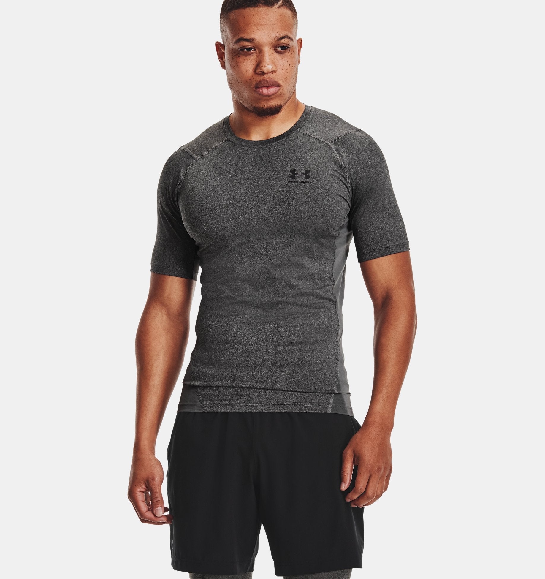 Men's HeatGear® Armour Short Sleeve Compression Top - 1361518