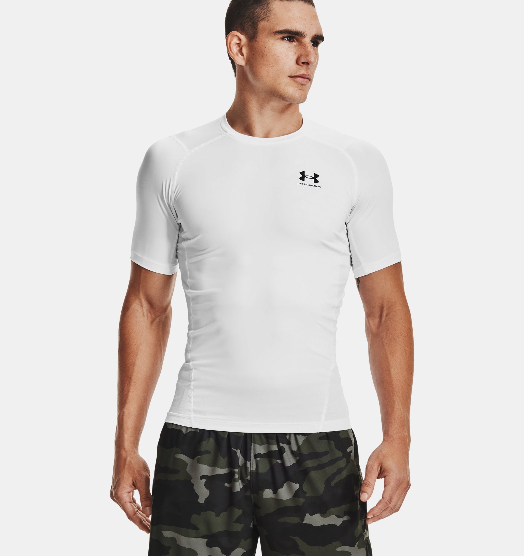 Men's HeatGear® Armour Short Sleeve Compression Top - 1361518