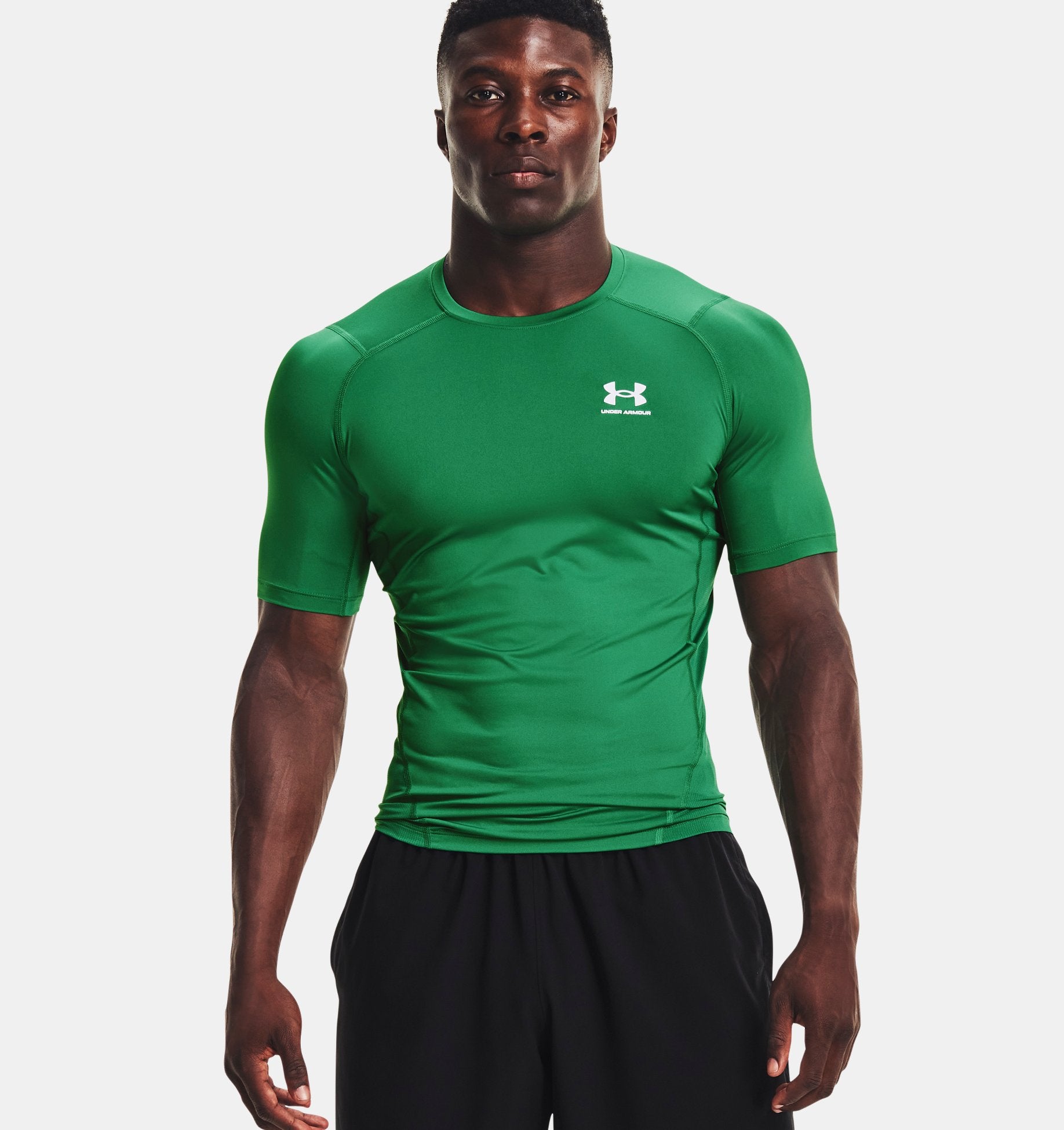 Men's HeatGear® Armour Short Sleeve Compression Top - 1361518