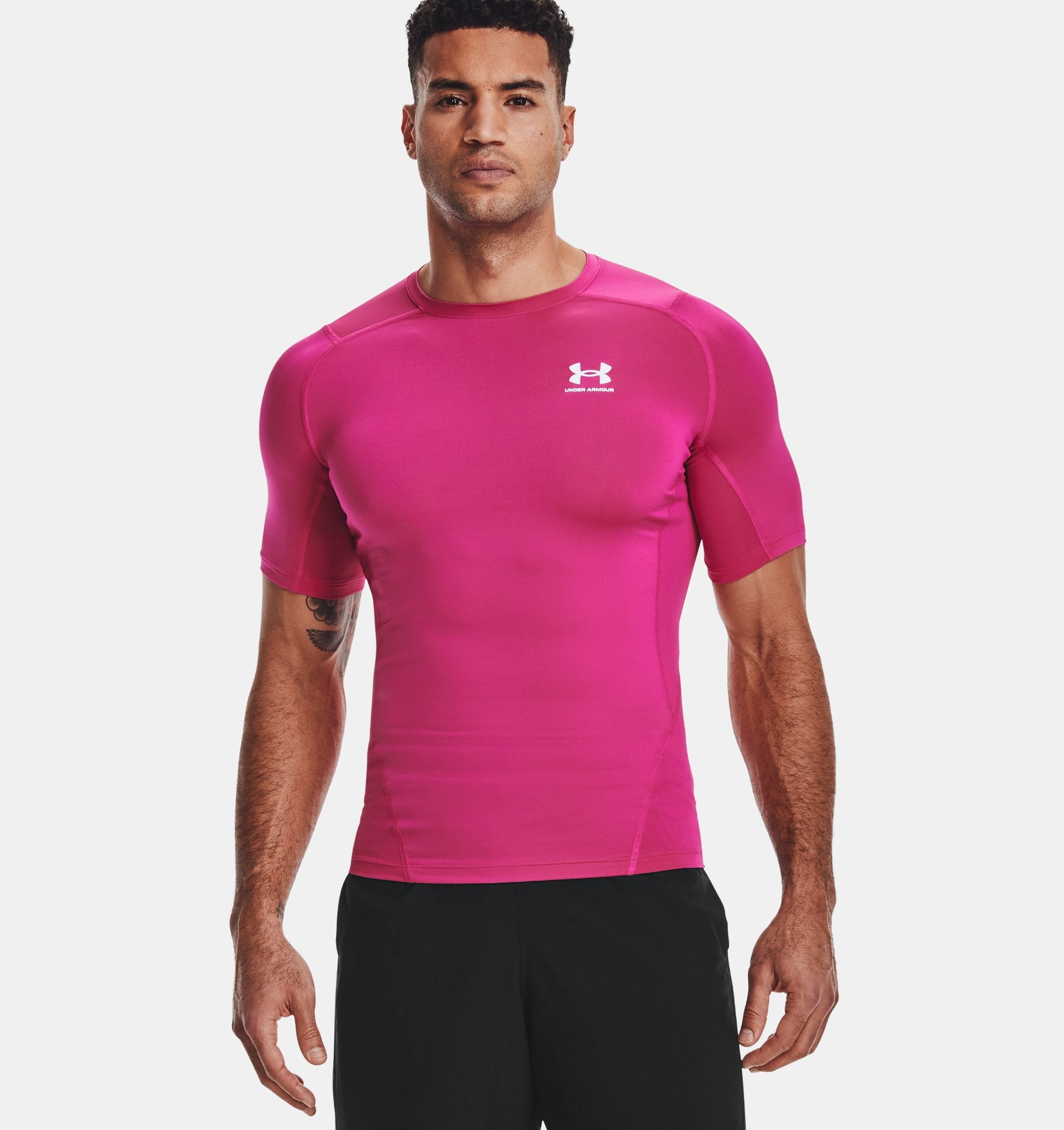 Men's HeatGear® Armour Short Sleeve Compression Top - 1361518