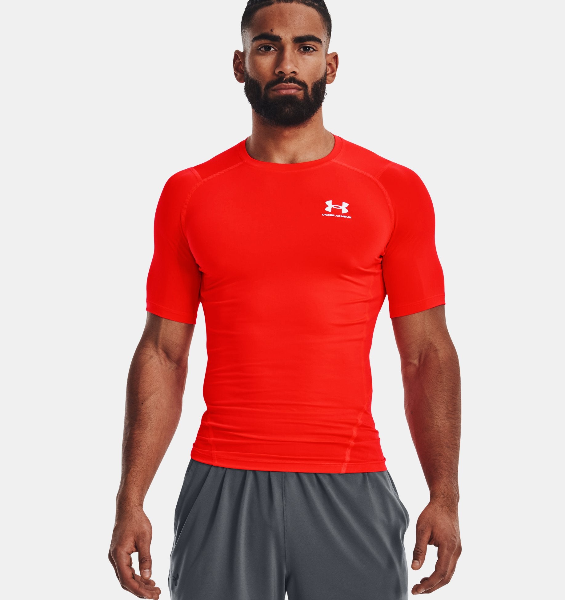 Men's HeatGear® Armour Short Sleeve Compression Top - 1361518