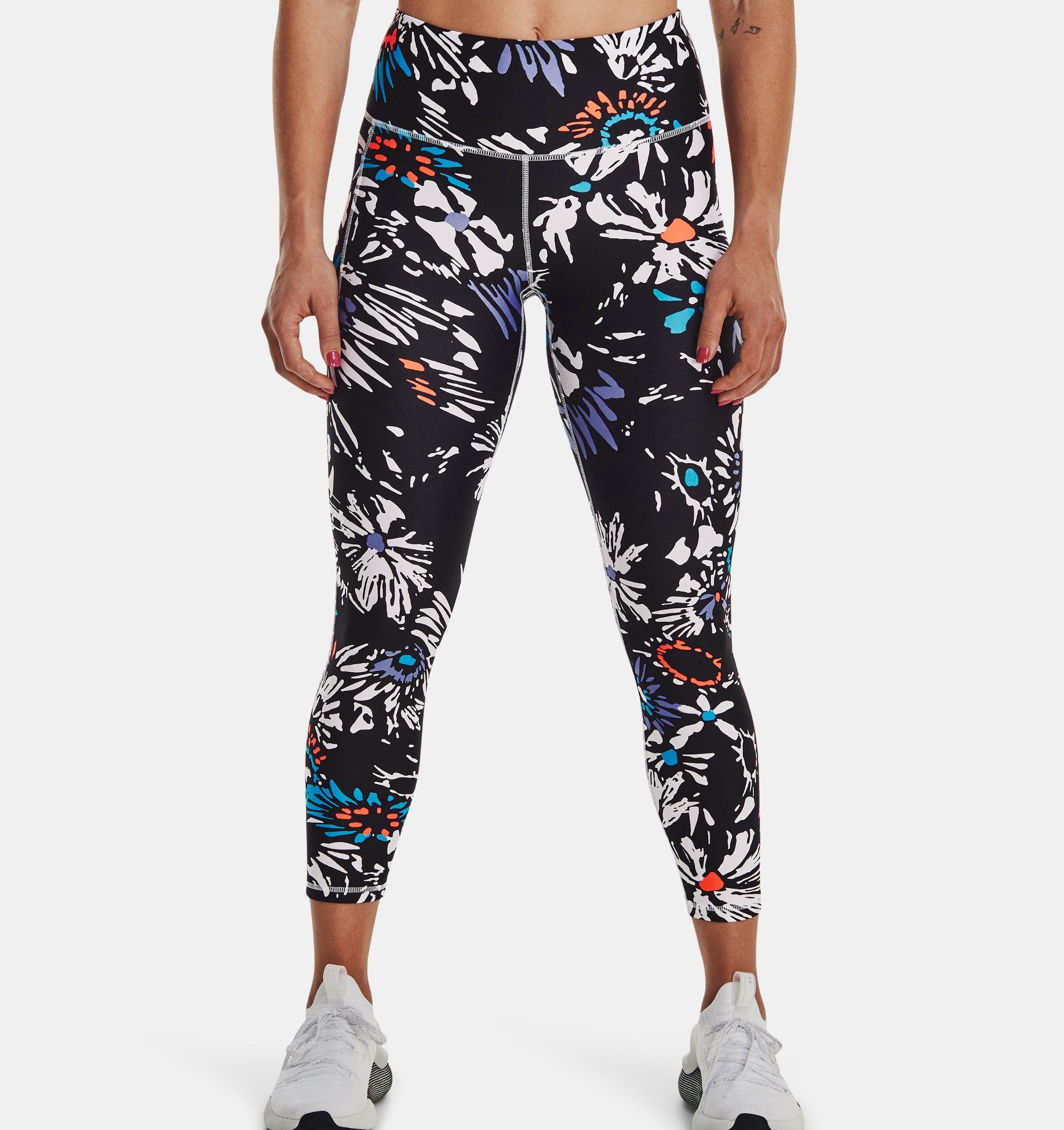 Women's HeatGear Armour Printed Ankle Leggings - 1365338 – The Sports Center