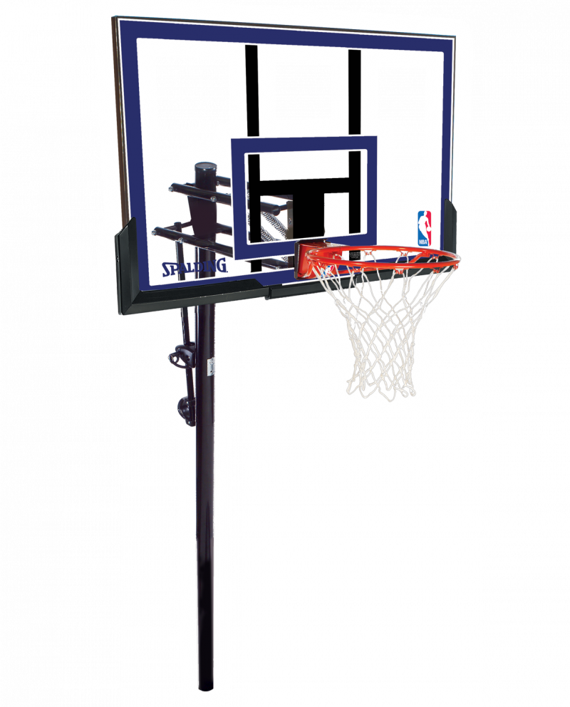Spalding 50in InGround Acrylic Backboard Basketball System 881355