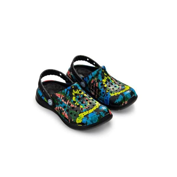 ACTIVE CLOG KIDS BLK SPIRAL TIE DYE - UKCLG.BST