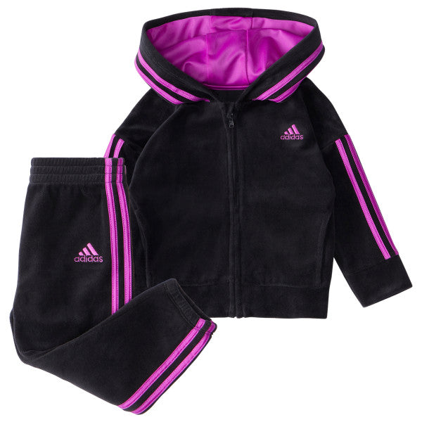 3-STRIPE VELOUR JACKET SET - AG4558N