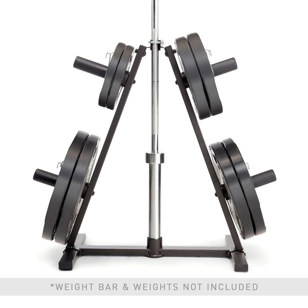 Marcy A-Frame Olympic Weight Plate Tree & Vertical Bar Holder - PT-5740