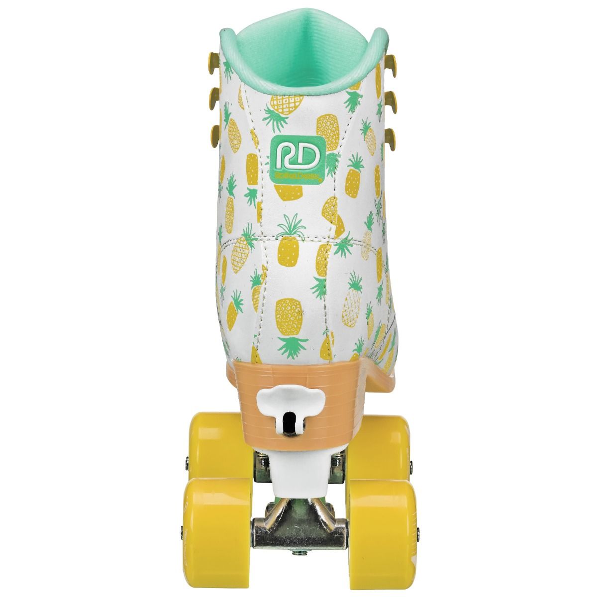 ROLLER DERBY CANDIGRL LUCY MD QUAD PINEAPPLE SKATE SIZE 3-6 ADJUSTABLE - U771MPM