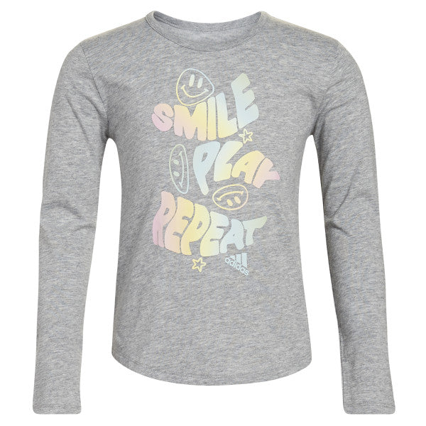 LITTLE GIRLS LONG SLEEVE SCOOPNECK 22 TEE - AA3031B