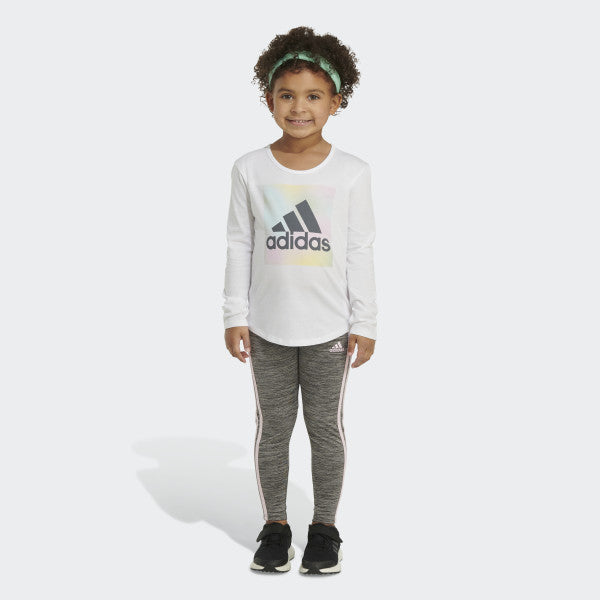 LITTLE GIRLS LONG SLEEVE SCOOPNECK 22 TEE - AA3028B